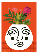 Load image into Gallery viewer, Face Vase Print