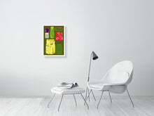 Load image into Gallery viewer, A2 sized pickle print hanging in a living room