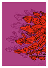 Load image into Gallery viewer, Pink and red cactus illustration