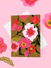 Load image into Gallery viewer, Graphic Peony Card