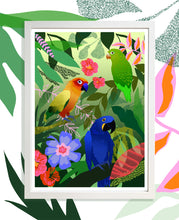 Load image into Gallery viewer, Tropical Parrot Print