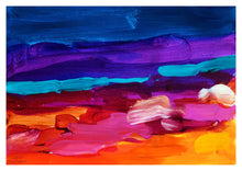 Load image into Gallery viewer, Close up of hand painted landscape poster for a gallery wall