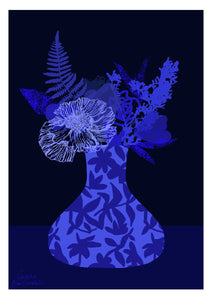 Blue Vase Print