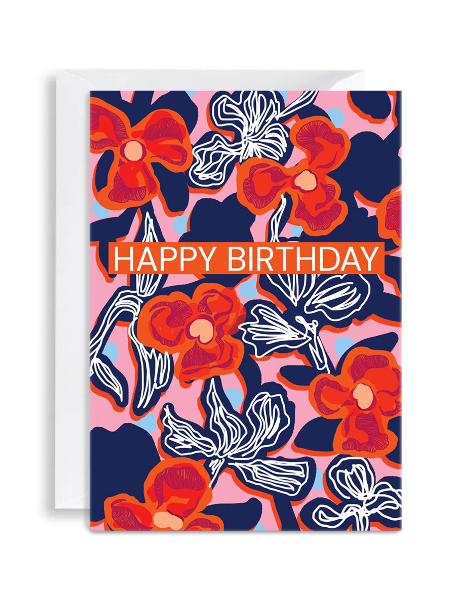 Floral Birthday Card