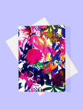 Load image into Gallery viewer, Multi-coloured floral greeting card 
