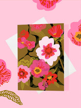Load image into Gallery viewer, Graphic Peony Card
