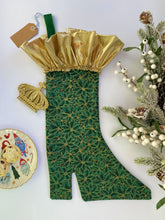Load image into Gallery viewer, Evergreen Christmas Stocking
