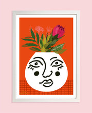 Load image into Gallery viewer, Face Vase Print
