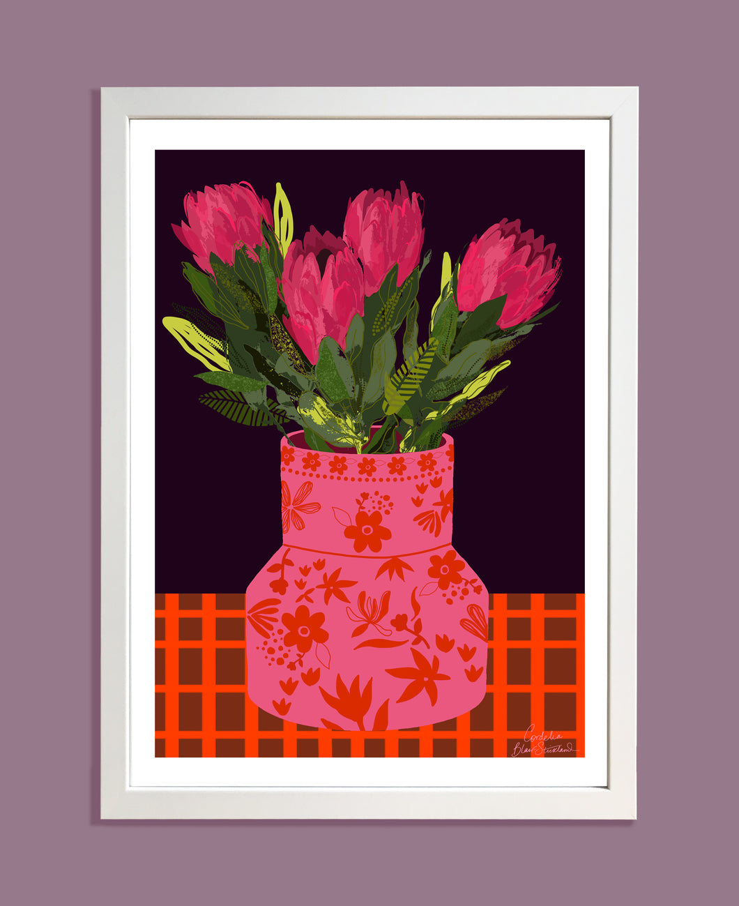 Protea Bouquet Print