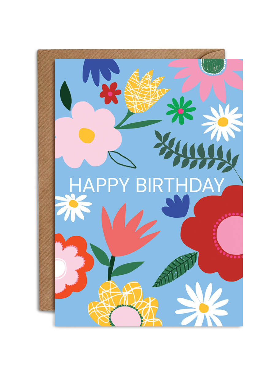 Wildflower Birthday Card
