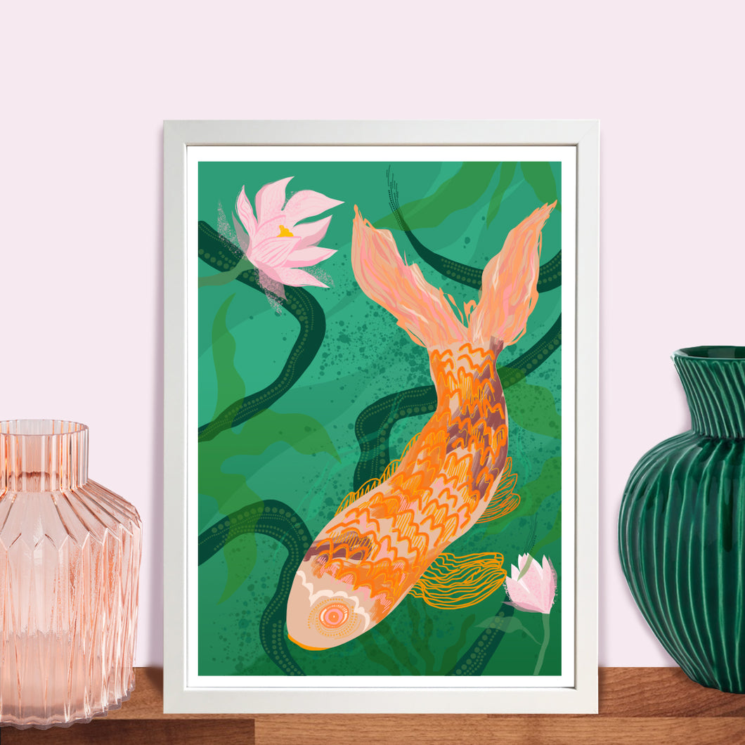Koi fish print