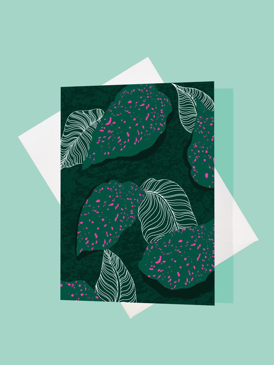 Tropical Leaves Card